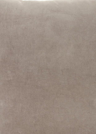 Taupe Soft Velvet Accent Throw Pillow-3