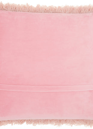 20" Plush Rose Shag Accent Throw Pillow-2