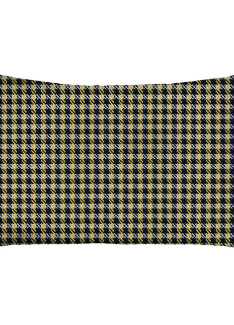 Yellow Houndstooth Lumbar Throw Pillow-0