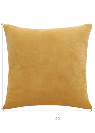 20" Yellow Throw Pillow-7