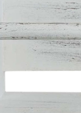 Set Of Two White Wood Wall Mounted Floating Shelves-4