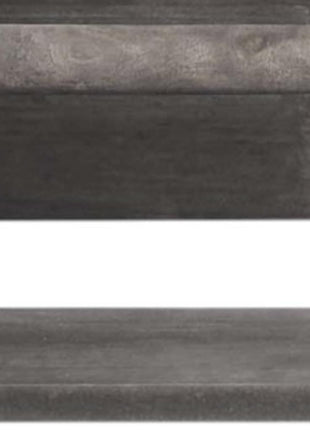 Set Of Two Gray Wood Wall Mounted Floating Shelves-2