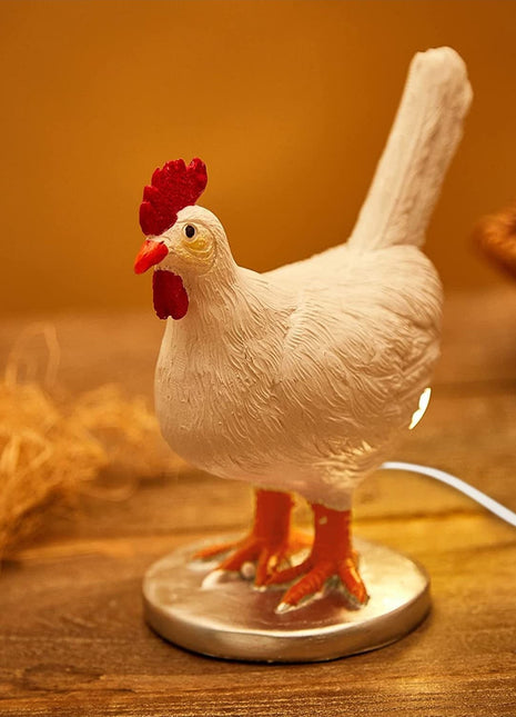 Chicken Laying Egg Shape Night Light Table Lamp-1