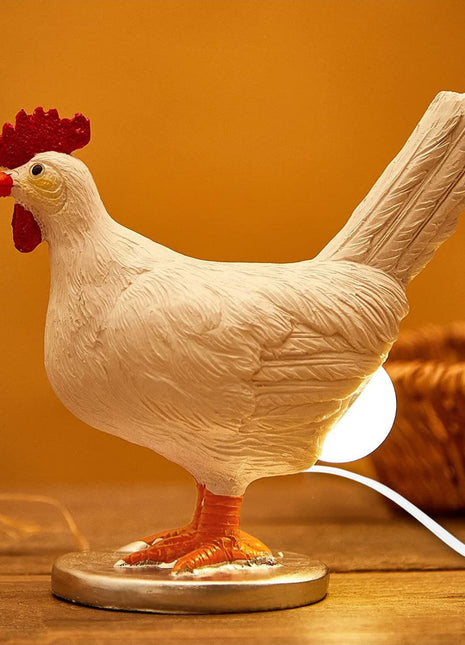 Chicken Laying Egg Shape Night Light Table Lamp-0